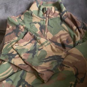 Ralph Lauren polo camo quarter zip sweatshirt